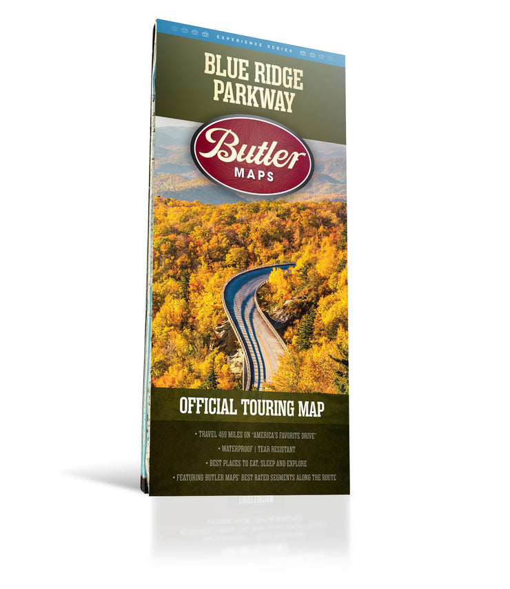 Display Blue Ridge Map Blue Ridge Parkway Map – Butler Maps