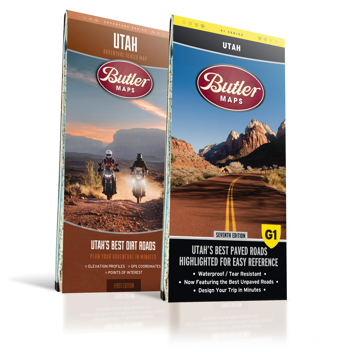 Best Paved Roads in Utah - Utah G1 Series Map – Butler Maps