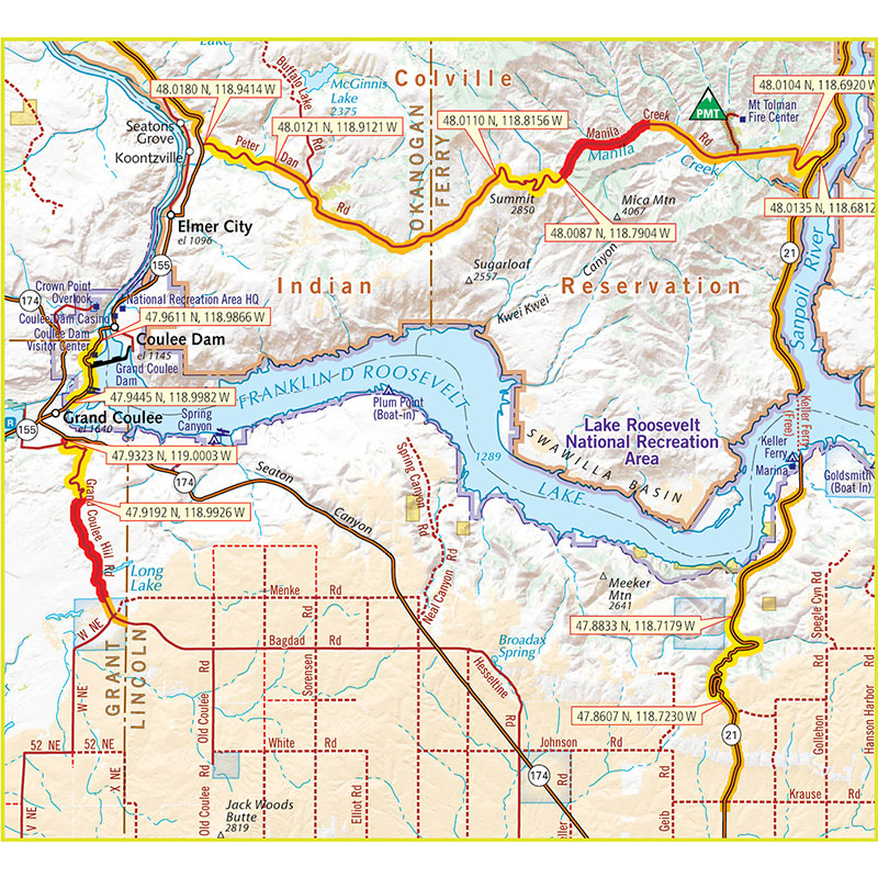Washington G1 Map – Butler Motorcycle Maps